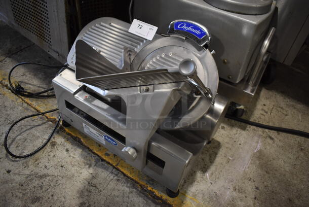 Chefmate GC512 Stainless Steel Commercial Countertop Automatic Meat Slicer w/ Blade Sharpener. 115 Volts, 1 Phase. 25x22x22. Tested and Working! - Image 3 of 5