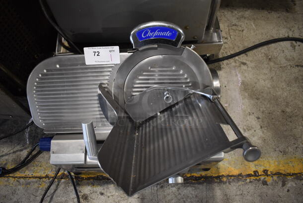 Chefmate GC512 Stainless Steel Commercial Countertop Automatic Meat Slicer w/ Blade Sharpener. 115 Volts, 1 Phase. 25x22x22. Tested and Working! - Image 5 of 5