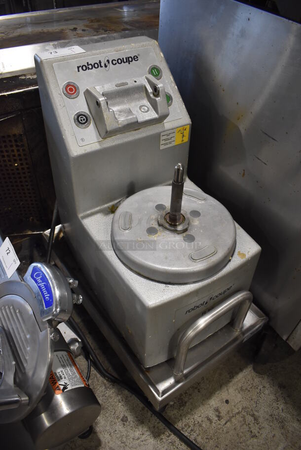 Robot Coupe R 10 Metal Commercial Countertop Food Processor Base on Cart. 250 Volts. 15x27x31 - Image 2 of 4