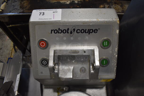 Robot Coupe R 10 Metal Commercial Countertop Food Processor Base on Cart. 250 Volts. 15x27x31 - Image 3 of 4