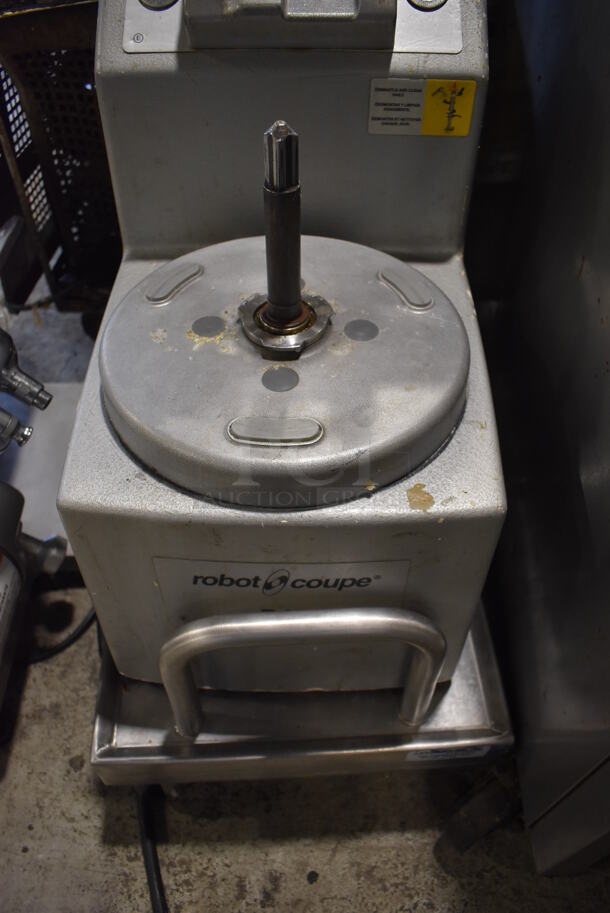 Robot Coupe R 10 Metal Commercial Countertop Food Processor Base on Cart. 250 Volts. 15x27x31 - Image 4 of 4
