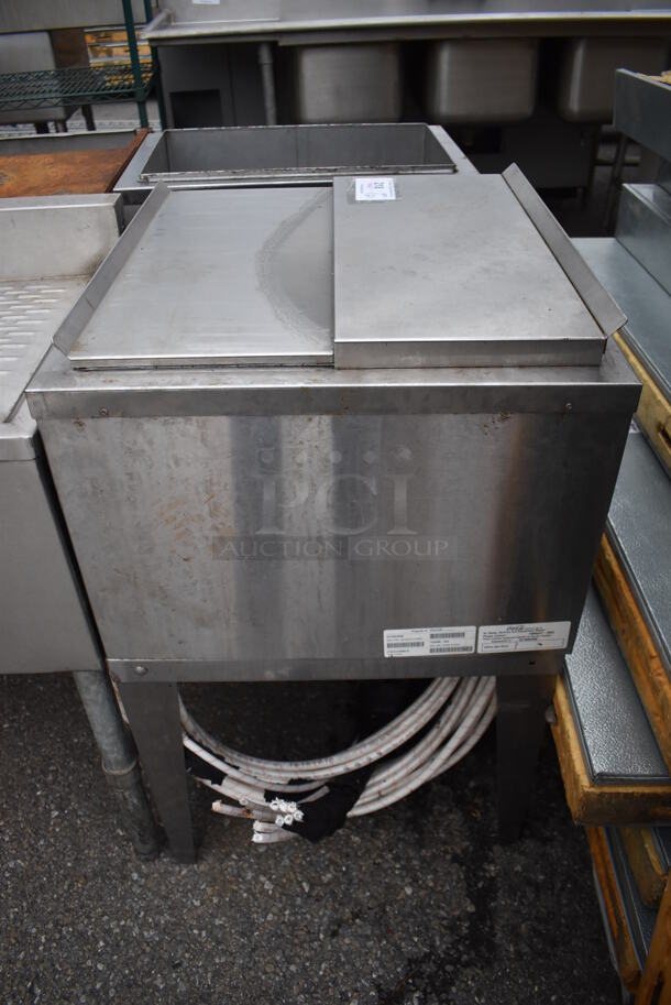 Stainless Steel Ice Bin w/ Cold Plate. 23x21x36