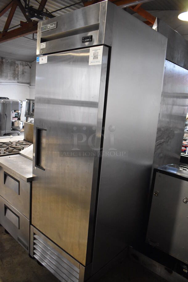 2022 True T-23F-HC ENERGY STAR Stainless Steel Commercial Single Door Reach In Freezer on Commercial Casters. 115 Volts, 1 Phase. 27x30x83. Tested and Working! - Image 2 of 5
