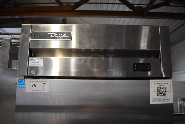 2022 True T-23F-HC ENERGY STAR Stainless Steel Commercial Single Door Reach In Freezer on Commercial Casters. 115 Volts, 1 Phase. 27x30x83. Tested and Working! - Image 3 of 5