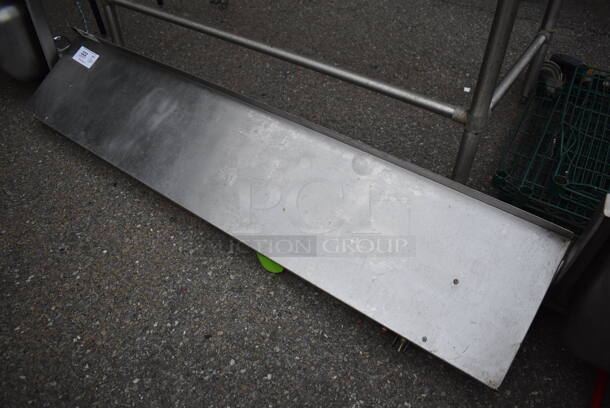 Stainless Steel Commercial Shelf w/ Wall Mount Brackets. 60x12x12