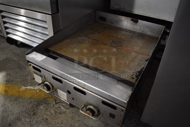 Vulcan Stainless Steel Commercial Countertop Natural Gas Powered Flat Top Griddle. 24x32x16 - Image 2 of 5