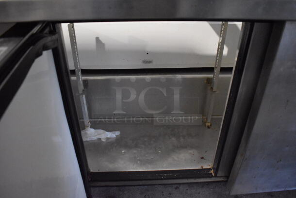 2012 True TSSU-72-30M-B-ST Stainless Steel Commercial Sandwich Salad Prep Table Bain Marie Mega Top on Commercial Casters. 115 Volts, 1 Phase. 72x34x45. Cannot Test - Unit Trips Breaker - Image 8 of 9
