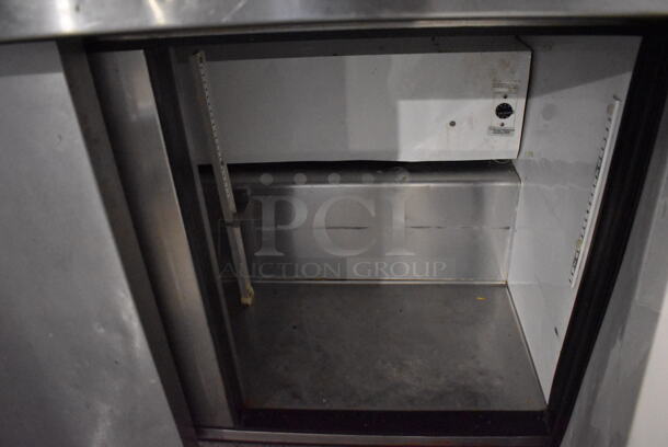 2012 True TSSU-72-30M-B-ST Stainless Steel Commercial Sandwich Salad Prep Table Bain Marie Mega Top on Commercial Casters. 115 Volts, 1 Phase. 72x34x45. Tested and Powers On But Does Not Get Cold - Image 7 of 9
