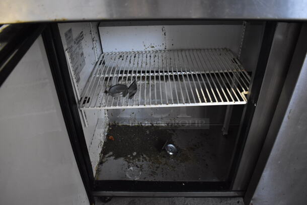 2012 True TSSU-72-30M-B-ST Stainless Steel Commercial Sandwich Salad Prep Table Bain Marie Mega Top on Commercial Casters. 115 Volts, 1 Phase. 72x34x45. Tested and Powers On But Does Not Get Cold - Image 9 of 9