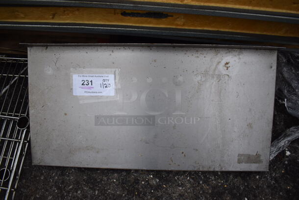 Stainless Steel Shelf w/ Wall Mount Brackets. 24x12x12 - Image 1 of 2