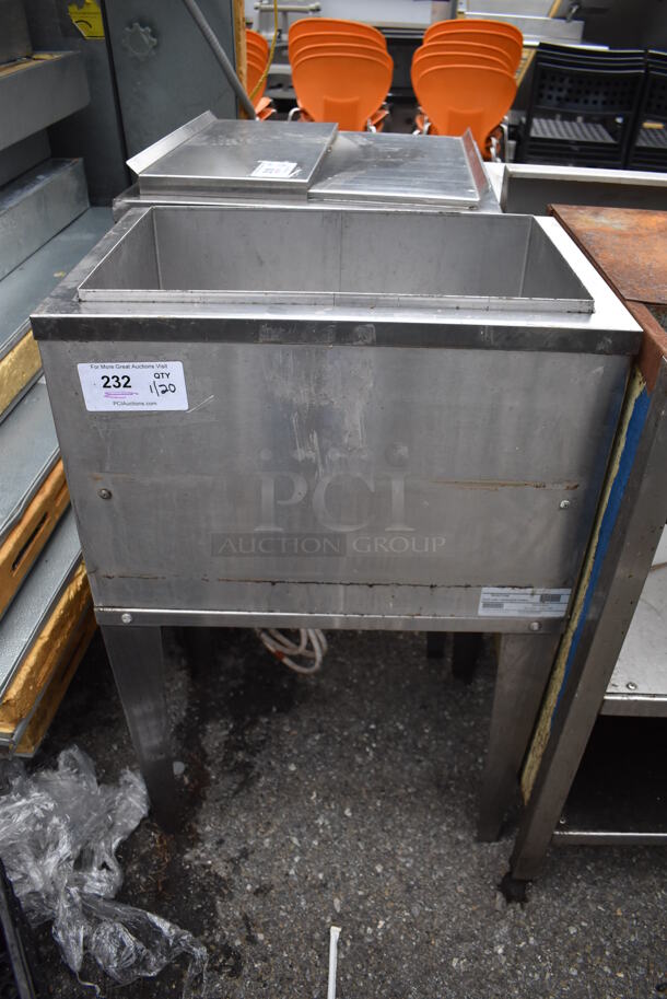 Stainless Steel Commercial Ice Bin. 22x15x34
