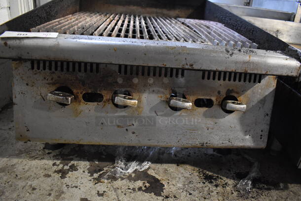 Stainless Steel Commercial Countertop Natural Gas Powered Charbroiler Grill. 24x32x18 - Image 4 of 5