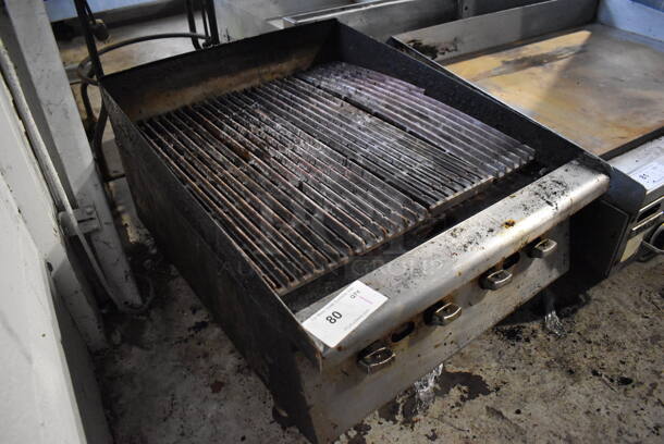 Stainless Steel Commercial Countertop Natural Gas Powered Charbroiler Grill. 24x32x18 - Image 5 of 5