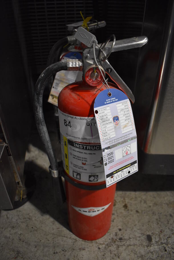 Amerex Fire Extinguisher. 8x6x20. Buyer Must Pick Up - We Will Not Ship This Item. 