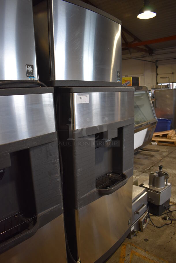 Manitowoc QD0452A Stainless Steel Commercial Ice Machine Head on Manitowoc QPA310 Stainless Steel Commercial Ice Bin Hotel Dispenser. 115 Volts, 1 Phase. 30x29x82 - Image 5 of 7