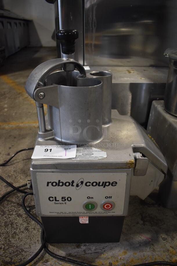 Robot Coupe CL 50 Series E Metal Commercial Countertop Food Processor. 120 Volts, 1 Phase. 14x12x24. Tested and Working!
