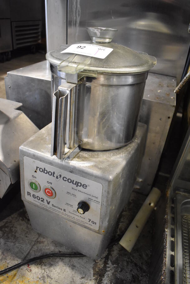 Robot Coupe R602V Metal Commercial Countertop Food Processor w/ Blade. 120 Volts, 1 Phase. 10x13x24. Tested and Does Not Power On - Image 2 of 6