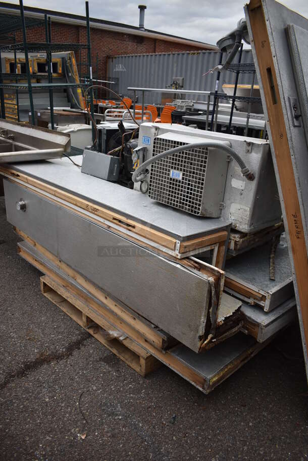 6'x8'x6' Walk In Cooler Box w/ Copeland RRT81C1E-PFA-959 Compressor and Bohn ADT065A Condenser. Does Not Have Floor. 115 Volts, 1 Phase - Image 3 of 7