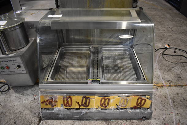 Stainless Steel Commercial Countertop Heated Display Case Merchandiser. 31x31x22. Tested and Working!