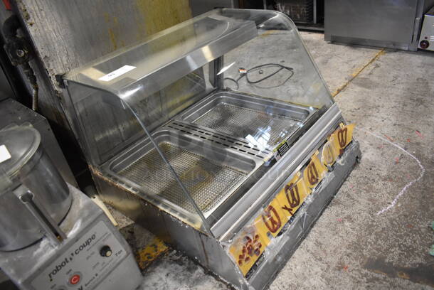 Stainless Steel Commercial Countertop Heated Display Case Merchandiser. 31x31x22. Tested and Working! - Image 3 of 5