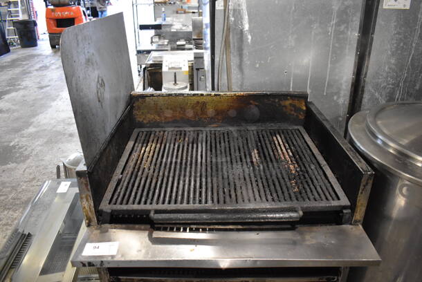 Stainless Steel Commercial Natural Gas Powered Charbroiler Grill w/ Under Shelves. 36x34x57 - Image 2 of 6