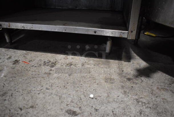 Stainless Steel Commercial Natural Gas Powered Charbroiler Grill w/ Under Shelves. 36x34x57 - Image 6 of 6