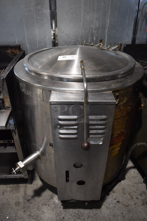 Groen Stainless Steel Commercial Floor Style Natural Gas Powered Steam Kettle. 35x38x45 - Image 2 of 6