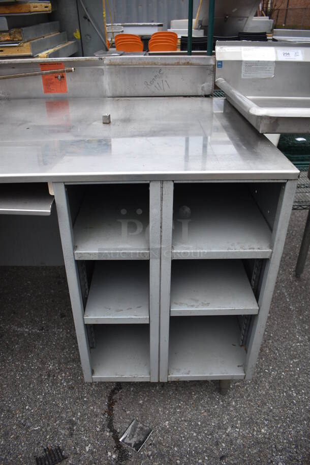 Duke Stainless Steel Cashier Station for Subway Make Line w/ 4 In Counter Cup Dispensers. 73x34x35 - Image 2 of 4