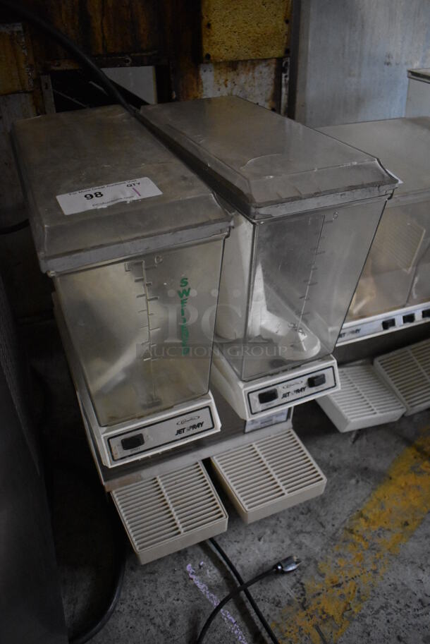 Jetspray JT20 Metal Commercial Countertop 2 Hopper Refrigerated Beverage Machine. 120 Volts, 1 Phase. 16x19x27. Tested and Working! - Image 7 of 7