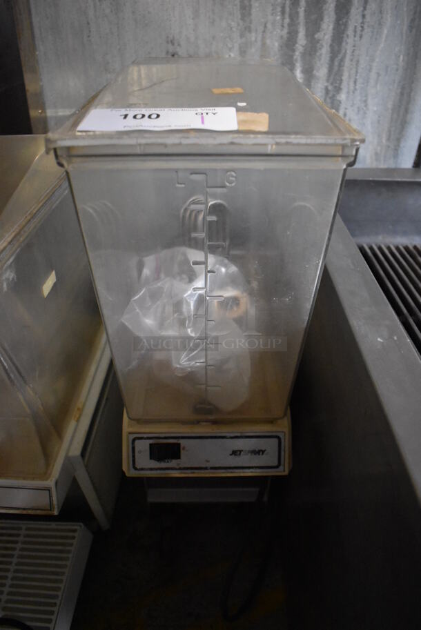 Jetspray JS7 Metal Commercial Countertop Single Hopper Refrigerated Beverage Machine. 120 Volts, 1 Phase. 8x19x27. Tested and Powers On But Does Not Get Cold - Image 1 of 6