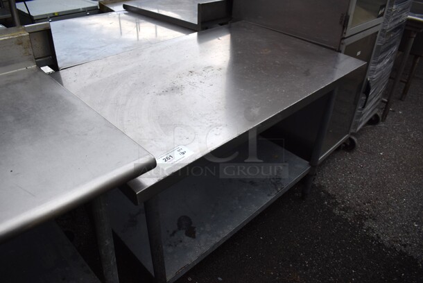 Stainless Steel Commercial Table w/ Metal Under Shelf. 48x30x34