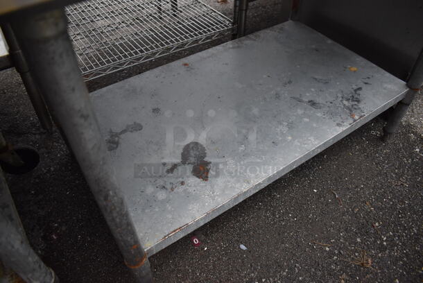 Stainless Steel Commercial Table w/ Metal Under Shelf. 48x30x34 - Image 2 of 3