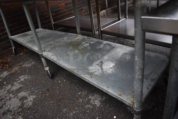 Stainless Steel Commercial Table w/ Metal Under Shelf and Back Splash. 96x30x42 - Image 3 of 3