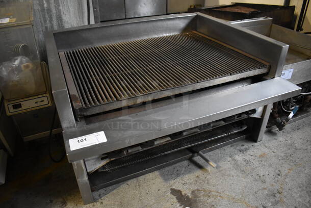 Stainless Steel Commercial Countertop Natural Gas Powered Charbroiler Grill. Comes w/ Gas Hose. 36x31x20 - Image 4 of 5