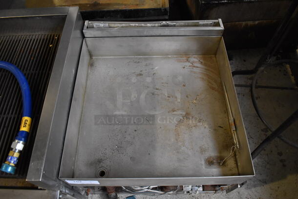 Stainless Steel Commercial Countertop Natural Gas Powered Flat Top Griddle. 24x26x17 - Image 4 of 5