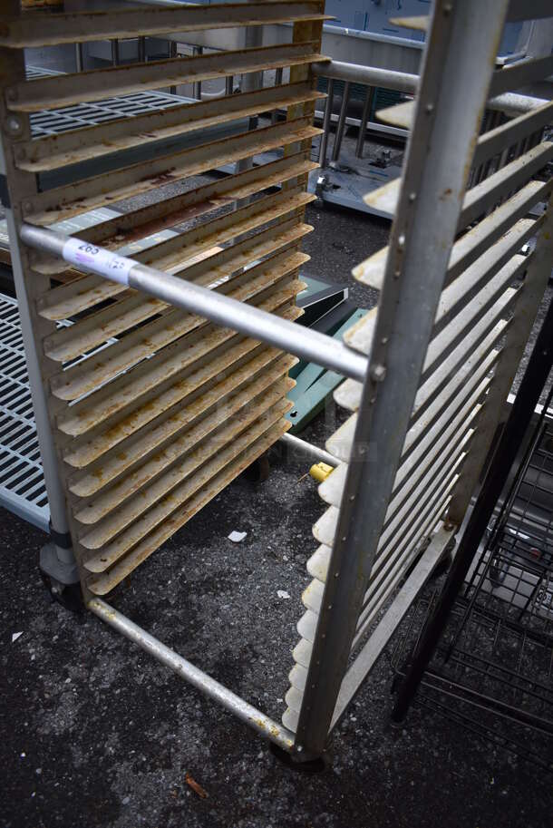 Metal Commercial Pan Transport Rack on Commercial Casters. 21.5x27.5x69.5 - Image 3 of 3
