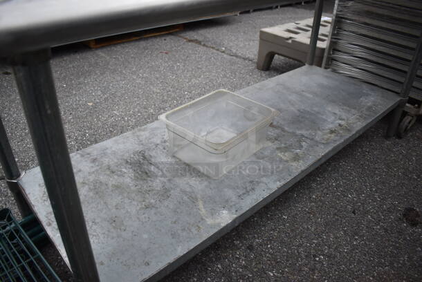 Stainless Steel Commercial Table w/ Vegetable Slicer Mount and Metal Under Shelf. 72x30x35 - Image 3 of 3