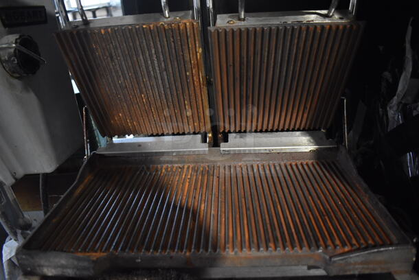Cecilware SG-2LG Stainless Steel Commercial Countertop Electric Powered Double Panini Press. 240 Volts. 22x16x10 - Image 5 of 7