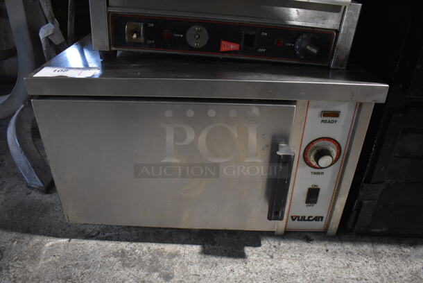 Vulcan Stainless Steel Commercial Single Deck Steam Cabinet. 208-250 Volts. 24x27x15