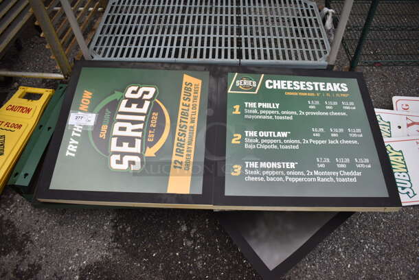5 Metal Signs. 49.5x4.5x24.5. 5 Times Your Bid! - Image 2 of 3