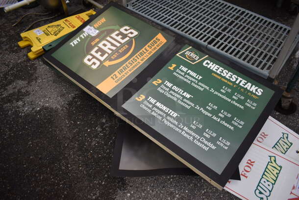 5 Metal Signs. 49.5x4.5x24.5. 5 Times Your Bid! - Image 3 of 3