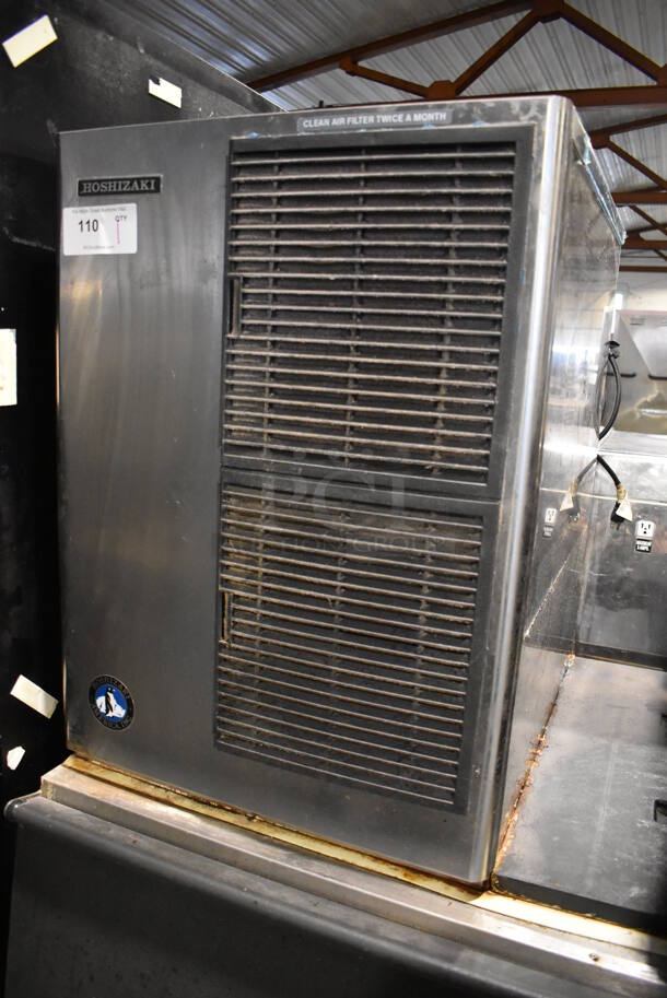 Hoshizaki KM-515MAH Stainless Steel Commercial Ice Head on Commercial Bin. 115-120 Volts, 1 Phase. 30x33x71 - Image 3 of 6
