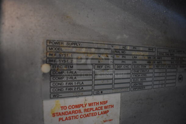 Victory Stainless Steel Commercial Single Door Pass Through Cooler. 26x36x78. Tested and Powers On But Does Not Get Cold - Image 6 of 6