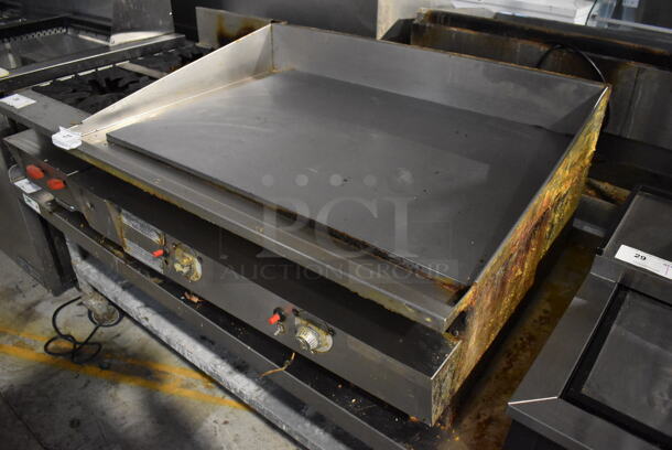 Keating 36BFLD MiraClean Stainless Steel Commercial Countertop Natural Gas Powered Chrome Top Flat Top Griddle. 80,000 BTU. 36x31x16 - Image 5 of 5