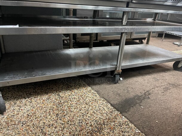 Clean On Casters! Commercial 72 inch Equipment Stand Fully Stainless Steel NSF Goes well with Item 4 - Image 1 of 8