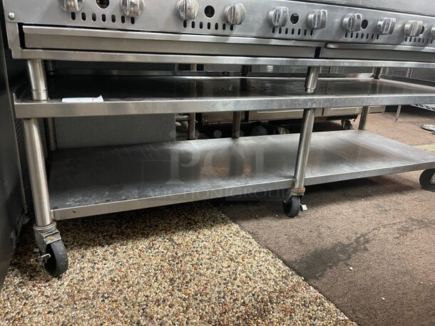 Clean On Casters! Commercial 72 inch Equipment Stand Fully Stainless Steel NSF Goes well with Item 4 - Image 2 of 8