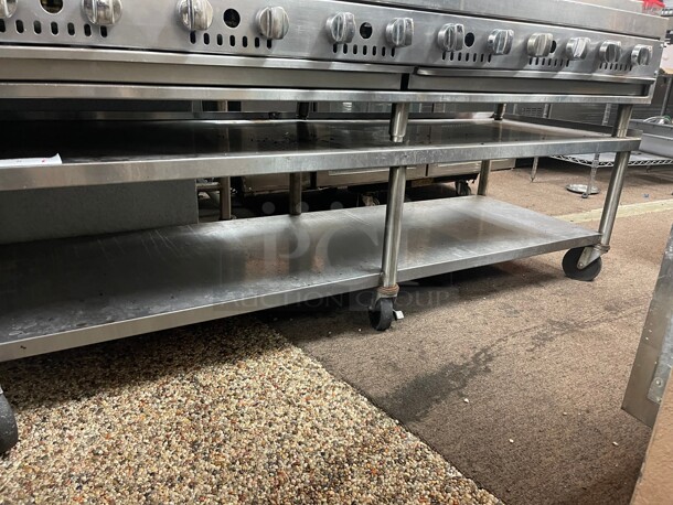 Clean On Casters! Commercial 72 inch Equipment Stand Fully Stainless Steel NSF Goes well with Item 4 - Image 3 of 8