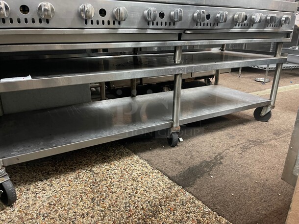 Clean On Casters! Commercial 72 inch Equipment Stand Fully Stainless Steel NSF Goes well with Item 4 - Image 4 of 8