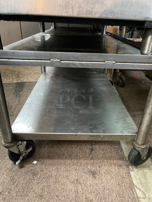 Clean On Casters! Commercial 72 inch Equipment Stand Fully Stainless Steel NSF Goes well with Item 4 - Image 5 of 8