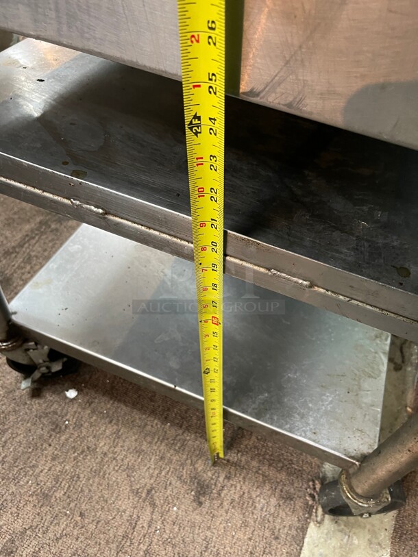 Clean On Casters! Commercial 72 inch Equipment Stand Fully Stainless Steel NSF Goes well with Item 4 - Image 8 of 8